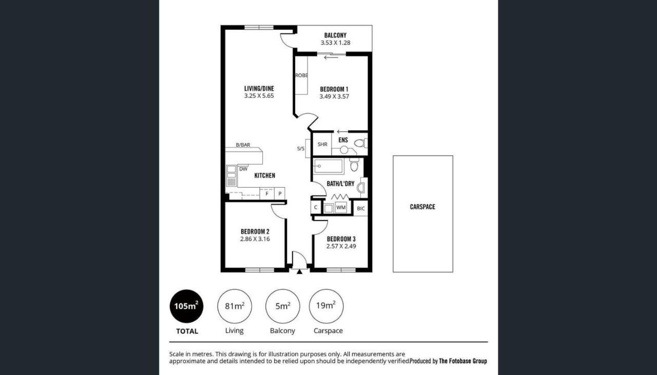 Adelaide Cbd Apartment - 3Br, 2Bath & Carpark Esterno foto